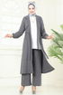 Beli Tünelli Sofia Takım 387DVL817-MS Gri - Thumbnail
