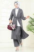 Beli Tünelli Sofia Takım 387DVL817-MS Gri - Thumbnail