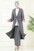 Beli Tünelli Sofia Takım 387DVL817-MS Gri - Thumbnail
