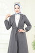 Beli Tünelli Sofia Takım 387DVL817-MS Gri - Thumbnail