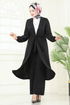 Beli Tünelli Sofia Takım 387DVL817-MS Siyah - Thumbnail