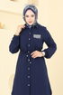 Beli Tünelli Tesettür Takım 439DVL897-M Laci - Thumbnail