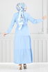 Béli Tunnel Hijab Robe 225ASN936-M Bébé Bleu - Thumbnail