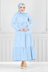 Béli Tunnel Hijab Robe 225ASN936-M Bébé Bleu - Thumbnail