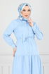 Béli Tunnel Hijab Robe 225ASN936-M Bébé Bleu - Thumbnail