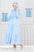 Béli Tunnel Hijab Robe 225ASN936-M Bébé Bleu - Thumbnail