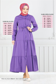 MRV A.S.N. - Béli Tunnel Hijab Robe 225ASN936-M Violet