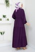 Beli Tunneled Dress 2423HBS932-M Purple - Thumbnail