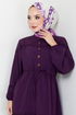 Beli Tunneled Dress 2423HBS932-M Purple - Thumbnail