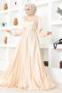 Belt Abendkleid END5599 Beige - Thumbnail