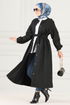 Belt Coat Black END5092 - Thumbnail