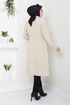 Belt Detailed Trench coat 16122BSK984-M The Stone - Thumbnail