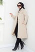 Belt Detailed Trench coat 16122BSK984-M The Stone - Thumbnail