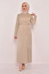 Belt Dress Beige ASM2558 - Thumbnail