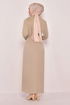 Belt Dress Beige ASM2558 - Thumbnail