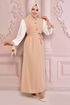 Belt Dress Beige USL5003 - Thumbnail