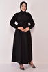 Belt Dress Black EFL12251 - Thumbnail