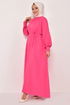 Belt Ferace Dress Fuchsia LYV1623 - Thumbnail