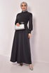 Belt Kleid Anthrazit ASM2575 - Thumbnail