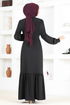 Belt Kleid ASM2665 Schwarz - Thumbnail