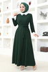 Belt Kleid ASM2687 Smaragde - Thumbnail