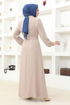 Belt Kleid ASN117 Creme - Thumbnail