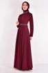 Belt Kleid Bordeaux ASM2611 - Thumbnail