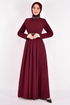 Belt Kleid Bordeaux ASM2611 - Thumbnail