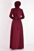 Belt Kleid Bordeaux ASM2611 - Thumbnail