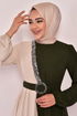 Belt Kleid Creme ASM2549 - Thumbnail