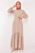 Belt Kleid Creme ASM2560 - Thumbnail