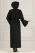 Belt Kleid END5439 Schwarz - Thumbnail