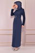 Belt Kleid Indigo ASM2558 - Thumbnail