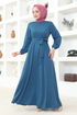 Belt Kleid MSL202 Indigo - Thumbnail