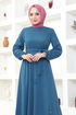 Belt Kleid MSL202 Indigo - Thumbnail