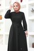 Belt Kleid MSL202 Schwarz - Thumbnail