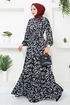 Belt Kleid MSL215 Schwarz - Thumbnail