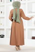 Belt Kleid MSL9508 Latte - Thumbnail