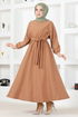 Belt Kleid MSL9508 Latte - Thumbnail