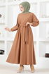 Belt Kleid MSL9508 Latte - Thumbnail