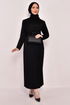 Belt Kleid Schwarz ASM2558 - Thumbnail