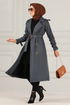 Belt Trenchcoat Anthrazit END5069 - Thumbnail