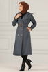 Belt Trenchcoat Anthrazit END5069 - Thumbnail