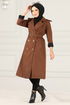 Belt Trenchcoat Braun END5069 - Thumbnail