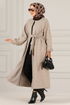 Belted Coat Beige END5092 - Thumbnail