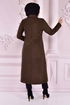 Belted Coat Brown END5172 - Thumbnail