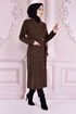 Belted Coat Brown END5172 - Thumbnail