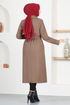 Belted Coat Brown END7519 - Thumbnail