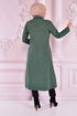 Belted Coat Emerald END5172 - Thumbnail