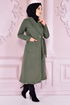 Belted Coat Khaki END5172 - Thumbnail